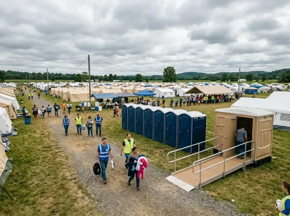 disaster-relief-camp-restrooms-010 — frequently asked questions, Dumpster & Portable Bathrooms Rental in Stockton University…